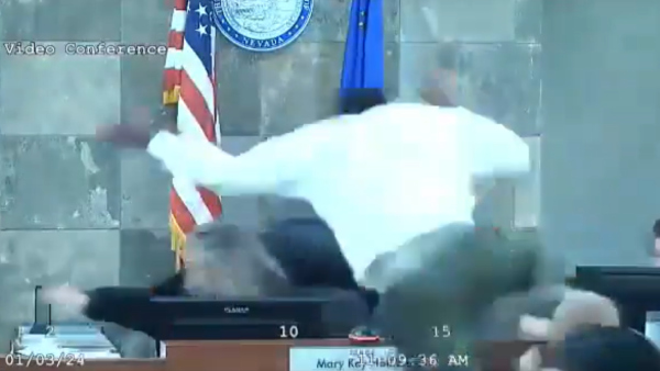 Violent Courtroom Attack: Defendant Assaults Nevada Judge During His Trial