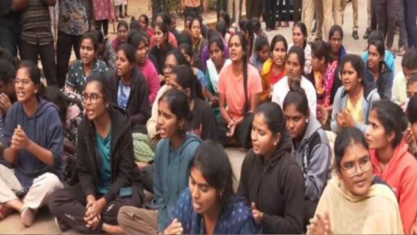 Protests At Hyderabad