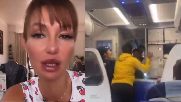  Photo of the Russian Model from the video and The letter by the co-passenger . 