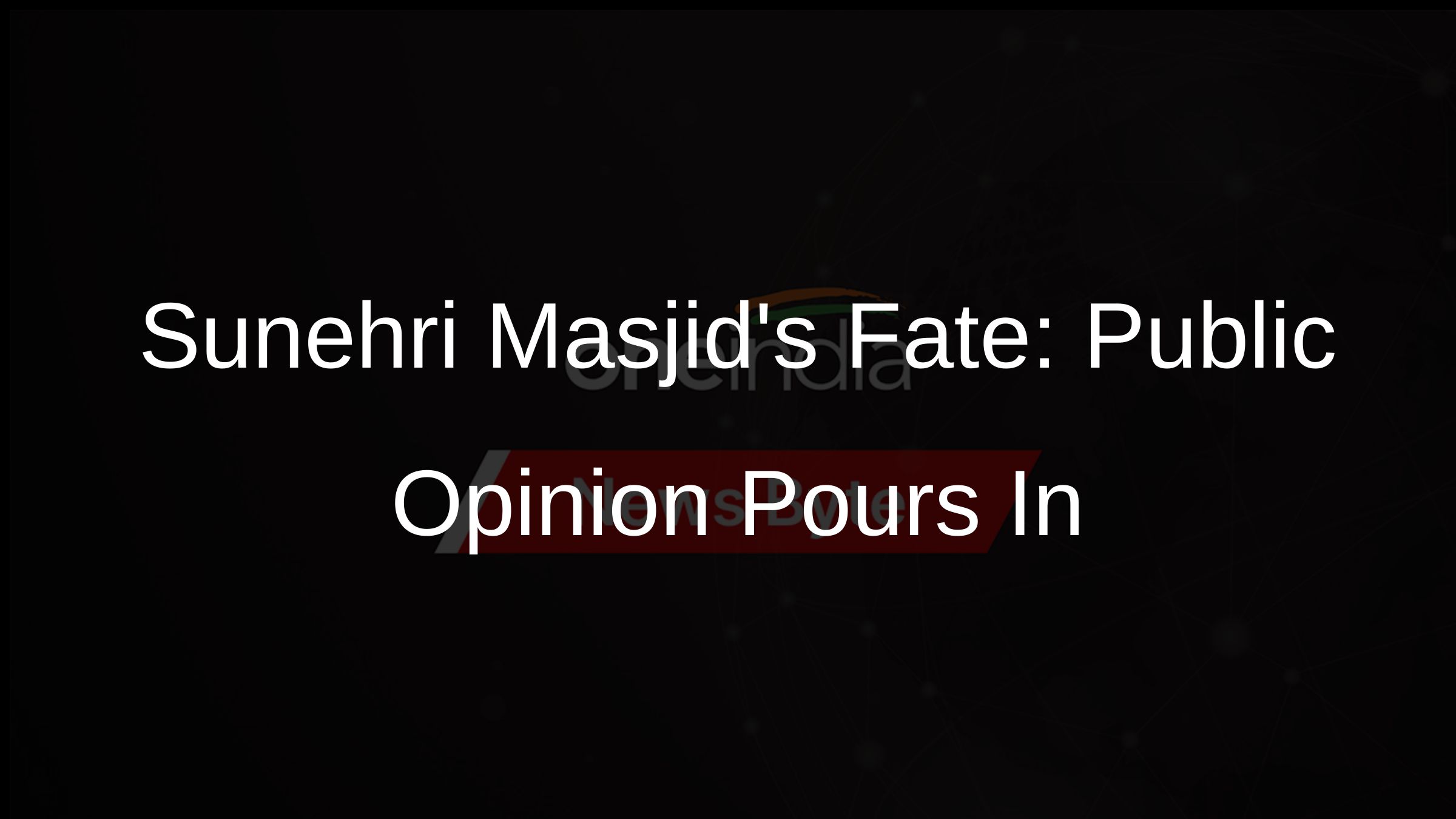 Sunehri Masjids Fate: Public Opinion Pours In