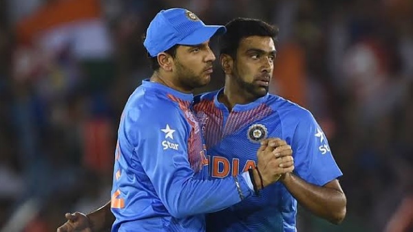 Yuvraj Singh and Ravichandran Ashwin