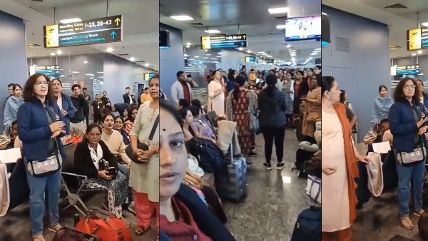 Ayodhya-Bound Pilgrims Singing Bhajans At Bengaluru Kempegowda Airport Goes Viral