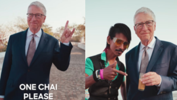 Bill Gates With Dolly Chaiwala