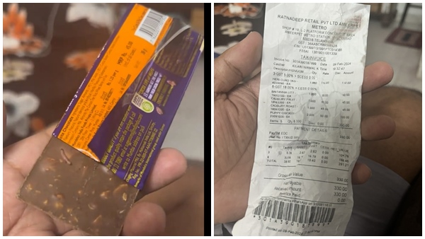 Hyderabad Man Find Worm In Cadbury Chocolate, Shares Video Hyderabad Man Find Worm In Cadbury Chocolate, Shares Video