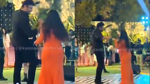 Darshan Spotted Dancing With Wife