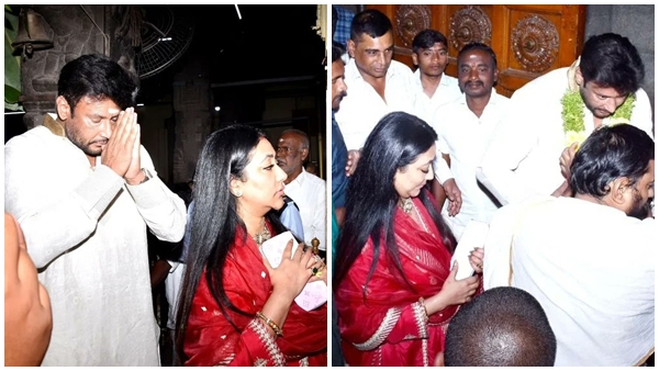 Darshan, Wife Vijaya Lakshmi Defy Rumors, Spotted Together In Tirupati Following Pavithra Gowdas Controversial