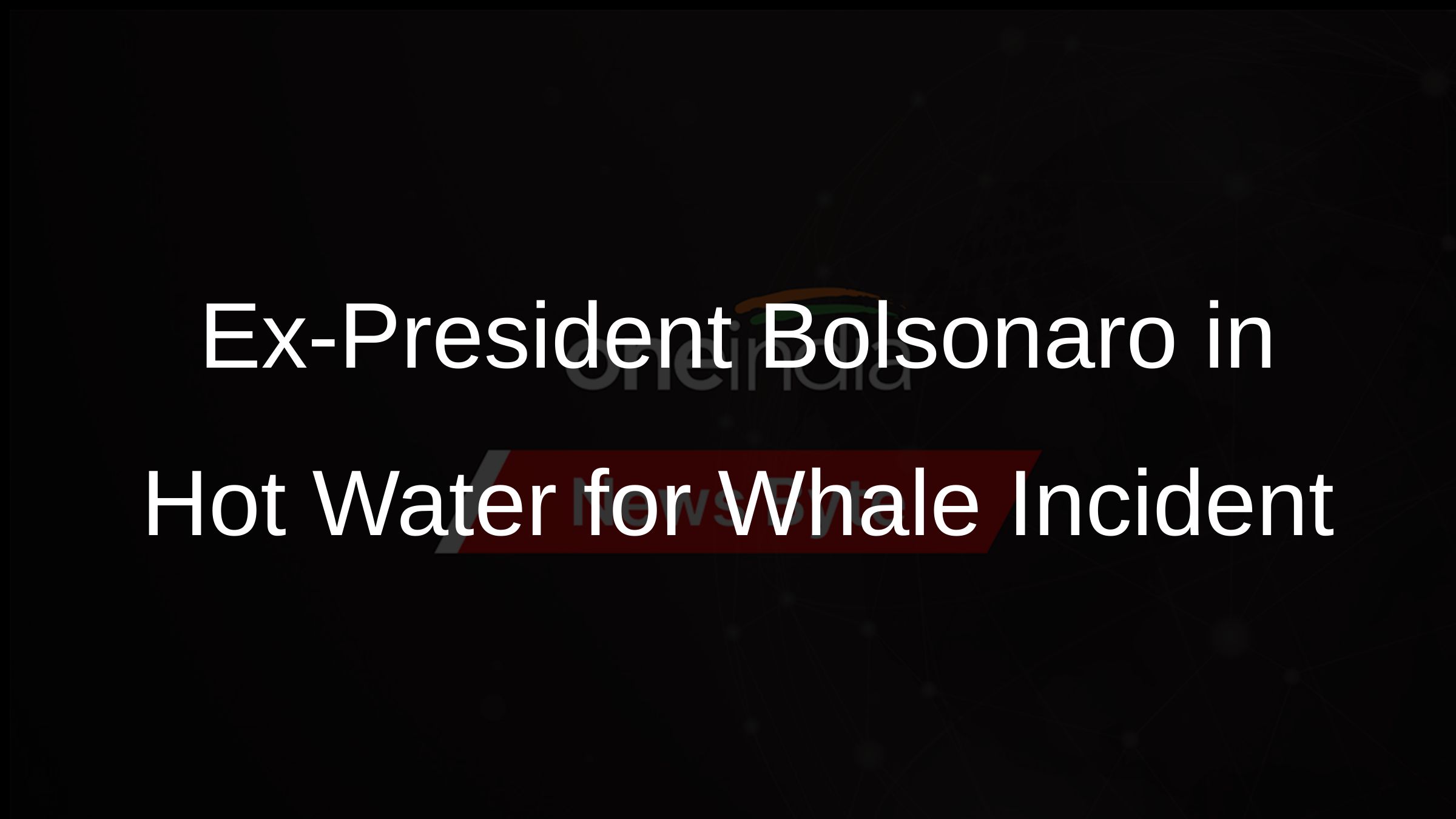 Ex-President Bolsonaro in Hot Water for Whale Incident