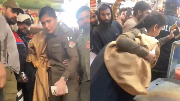 Viral Video Of Pakistan Woman Mobbed