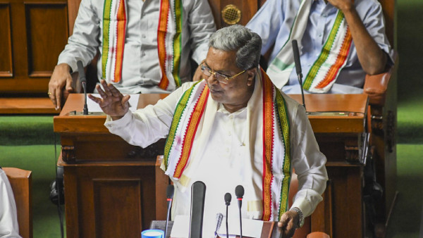 Karnataka Chief Minister Siddaramaiah presents the State Budget 2024-25 in the Assembly, in Bengaluru