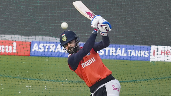 Virat Kohli during a practice session Virat Kohli during a practice session