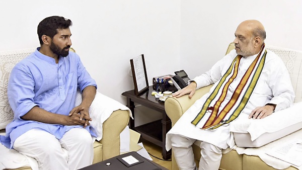 Anil Antony With Home Minister Amit Shah