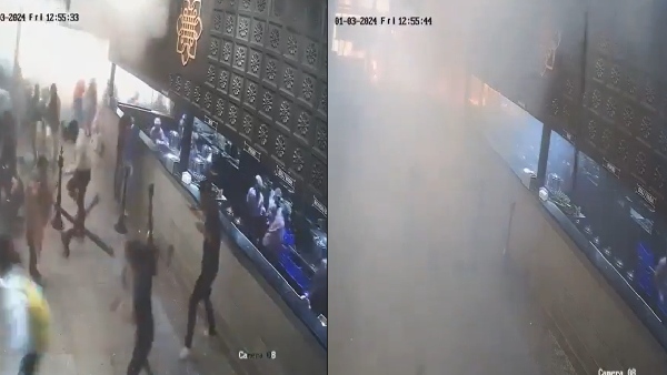 Another CCTV Footage Shows Exact Moment Of Blast In Bengaluru Rameshwaram Cafe