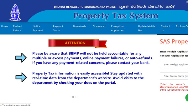 Pay Bengaluru Property Tax Online