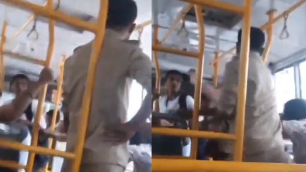 BMTC Bus Conductor Slaps Woman