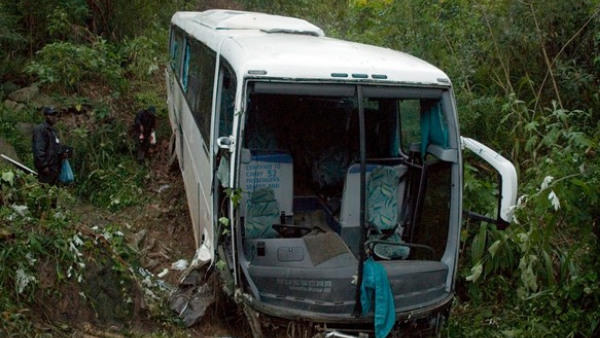 Bus Plunges Off Bridge In South Africa