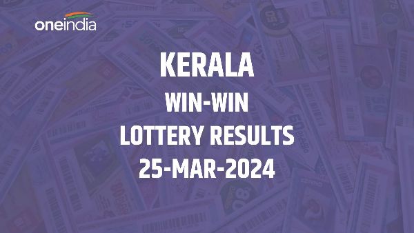 Kerala Win-Win lottery winners on 25 March