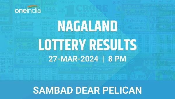 Results of the Nagaland State Lottery Dear Pelican for March 3 at 8 PM