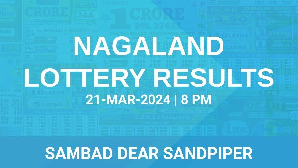 Results of the Nagaland State Lottery Dear Sandpiper for March 3 at 8 PM