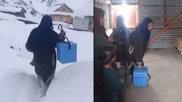 J amp amp K Health Hero Video Of J amp amp K Worker Battling Snow For Polio Drops WATCH