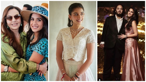 Radhika Merchant s Pre-Wedding Ensembles A Fashion Journey from Custom Versace Dress to Dazzling Gold Lehenga