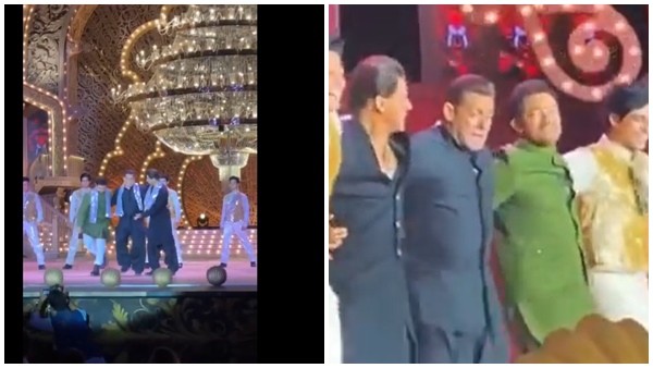 Shah Rukh Salman Aamir Perform For Naatu Naatu Song At Anant Ambani Wedding Clip Goes Viral
