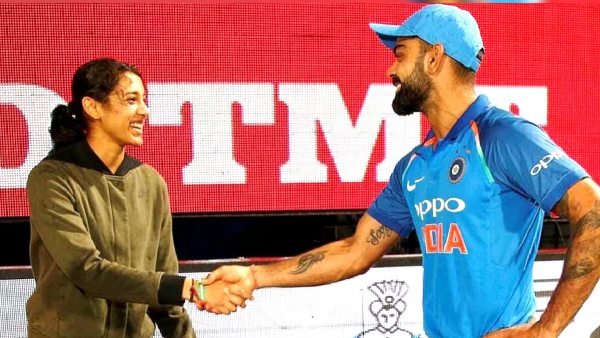 Smriti Mandhana and Virat Kohli