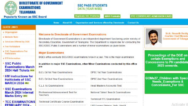 TS SSC Admit Cards 2024 Released bse telangana gov in