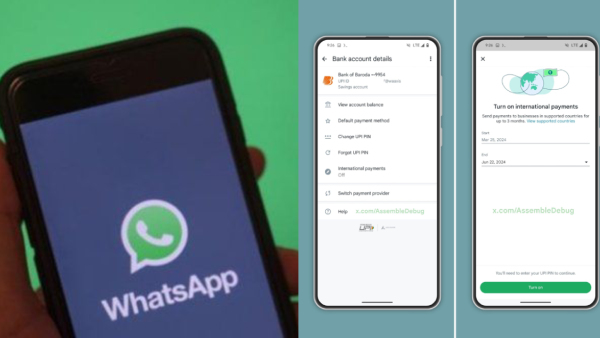 WhatsApp International Payments via UPI