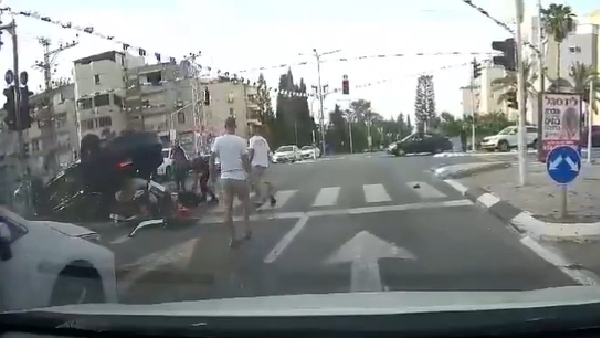 Watch Video Dramatic Footage Of Israel s National Security Minister Ben Gvir s Car Accident