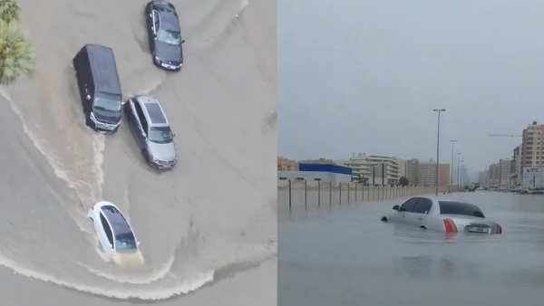 Driving In Heavy Dubai Rain