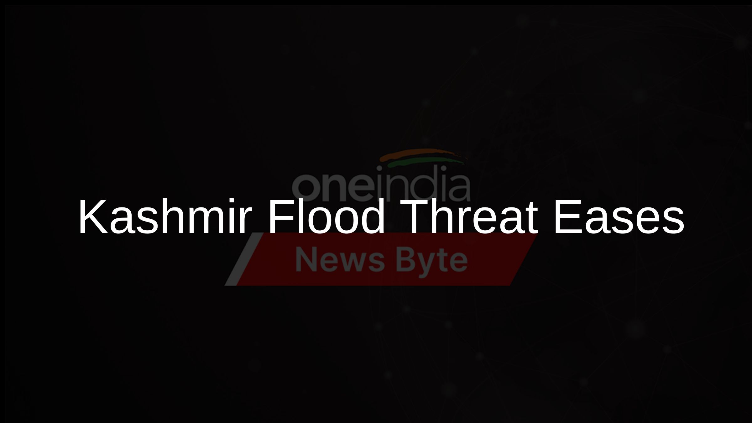 Kashmir Flood Threat Eases
