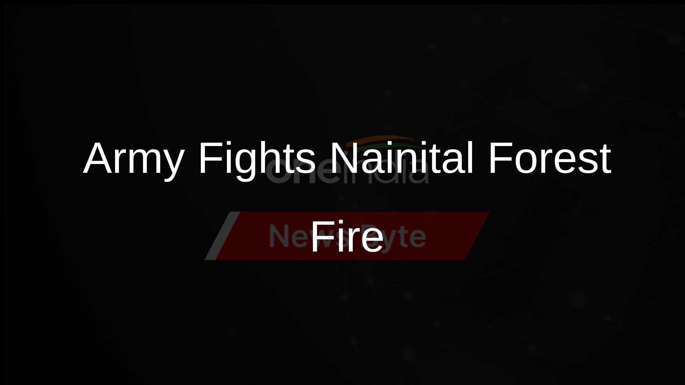 Army Fights Nainital Forest Fire