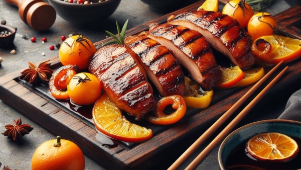 Asian Grilled Duck Breasts With Mandarin Glaze Recipe For Weekend Nights