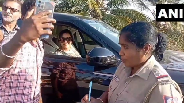 EC s Flying Squad Stops Manju Warrier s Car For Search Fans Take Selfies