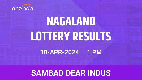 Results of the Nagaland State Lottery Dear Indus for April 10 at 1 PM
