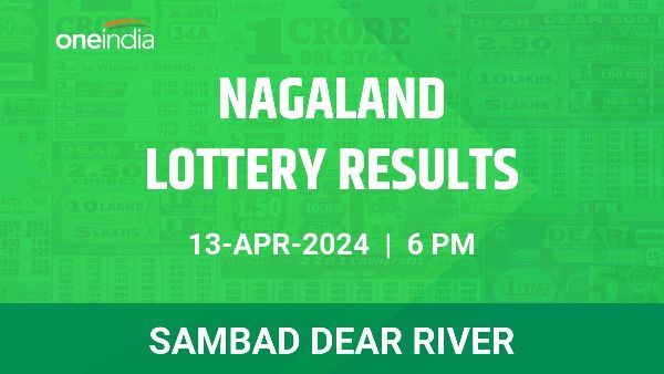 Results of the Nagaland State Lottery Dear River for April 13 at 6 PM