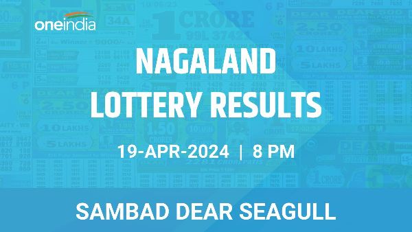 Results of the Nagaland State Lottery Dear Seagull for April 19 at 8 PM