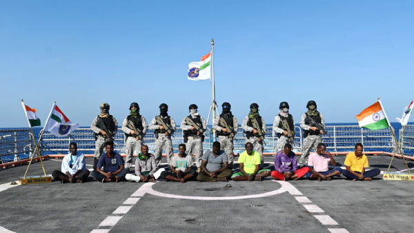 India Navy Handovers 9 pirates