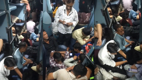 Overcrowded train video goes viral