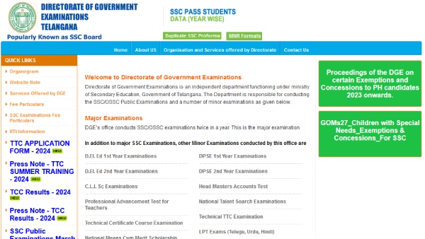 TS SSC Result 2024 Declared