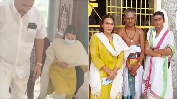 Aishwarya s Spiritual Visit to Murugan Temple