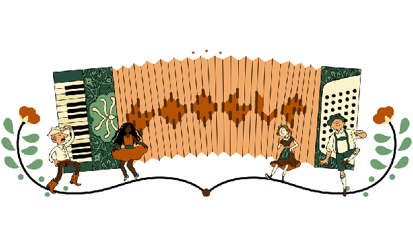 Google Doodle Celebrates The Accordion's Rich Cultural Heritage And Joyful Melodies