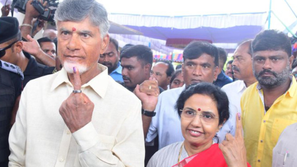 Andhra Pradesh Election 2024 CM Jagan TDP Chief Chandrababu Naidu Among Early Voters