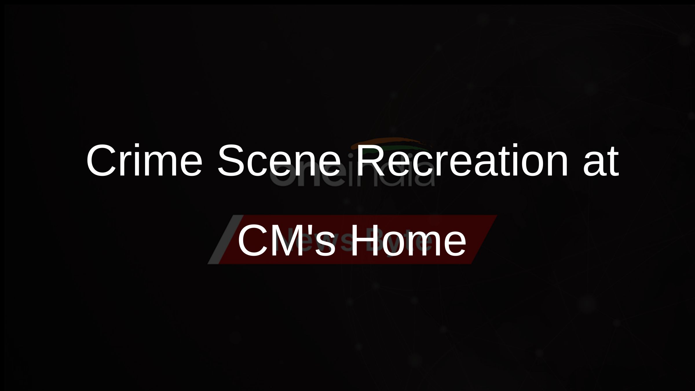 Crime Scene Recreation at CMs Home