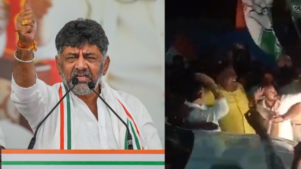 DK Shivakumar Slaps A Congress Worker