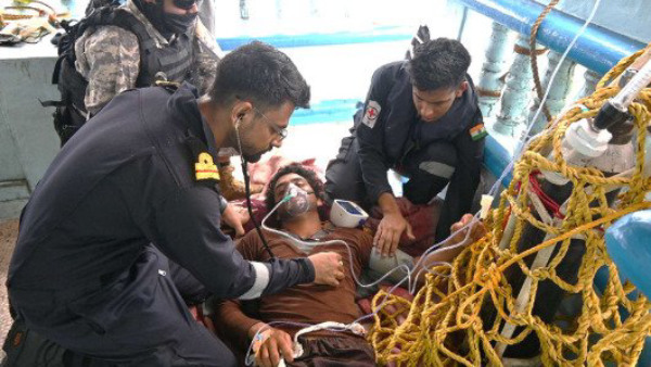 Indian Navy Assists Fishing Vessel Indian Navy Assists Fishing Vessel