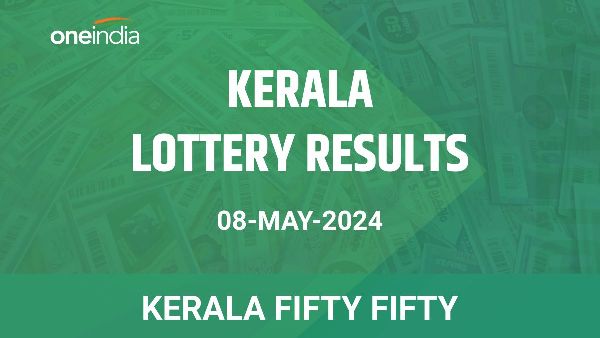 Results of the Kerala State Lottery Fifty Fifty for May 8