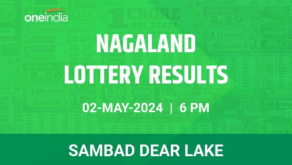 Results of the Nagaland State Lottery Dear Lake for May 2 at 6 PM