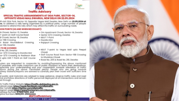 Delhi Police Issues Traffic Advisory Ahead Of PM s Rally