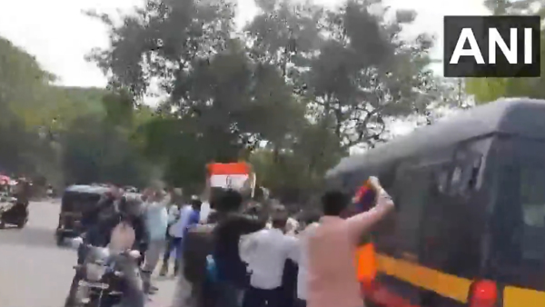 WATCH Video Ink Thrown At Police Vehicle Amid Teen s Luxury Car Crash Case